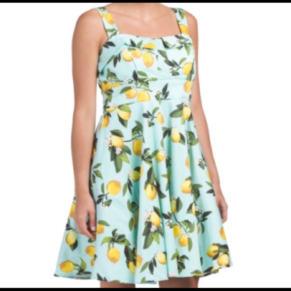 ModCloth Retro Flare Lemon Dress